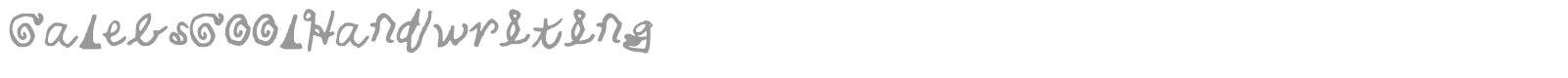 Calebs Cool Handwriting font preview